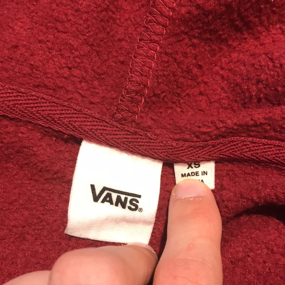 Vans Burgundy Sweater XSmall - Picture 4 of 4